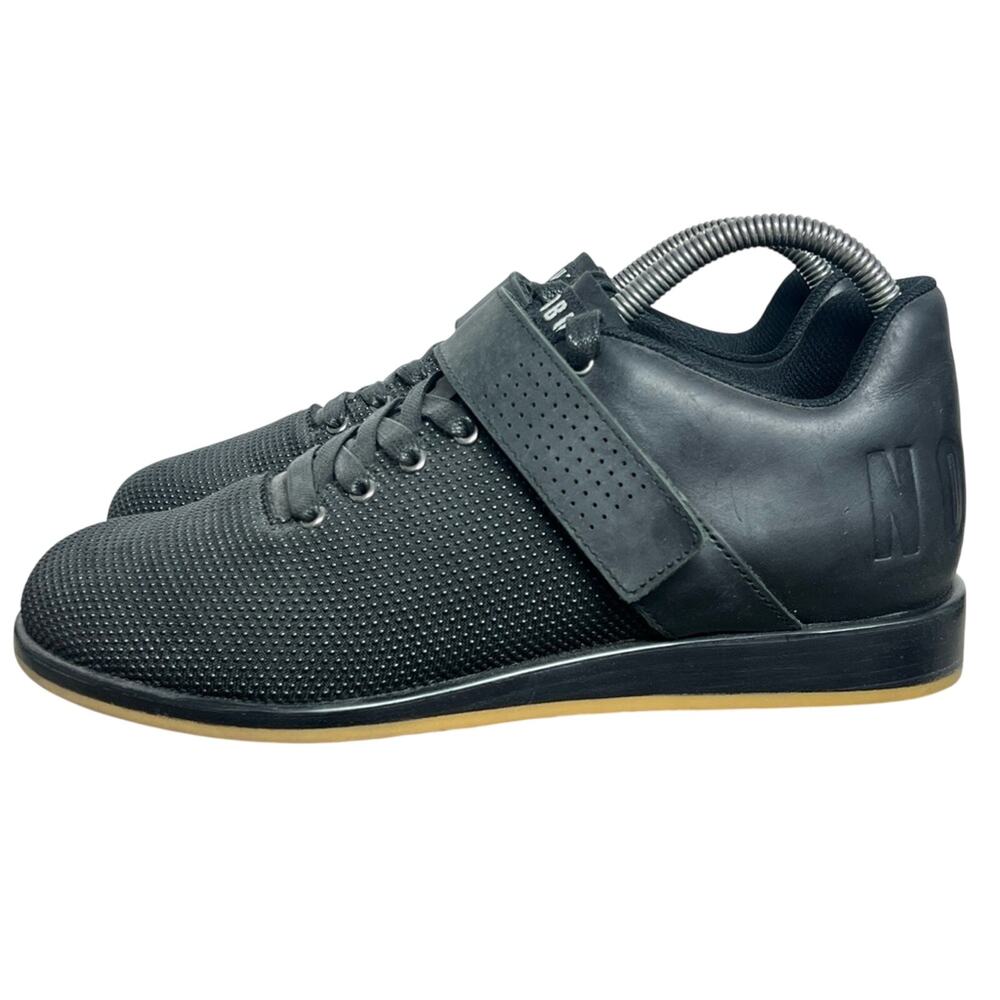 NOBULL LIFTER Shoes Men’s Size 8 W 9.5 Weightlifting Powerlifting Black Gum RARE